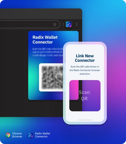 link the radix connector browser extension